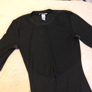 H&M basic ribbed black dress